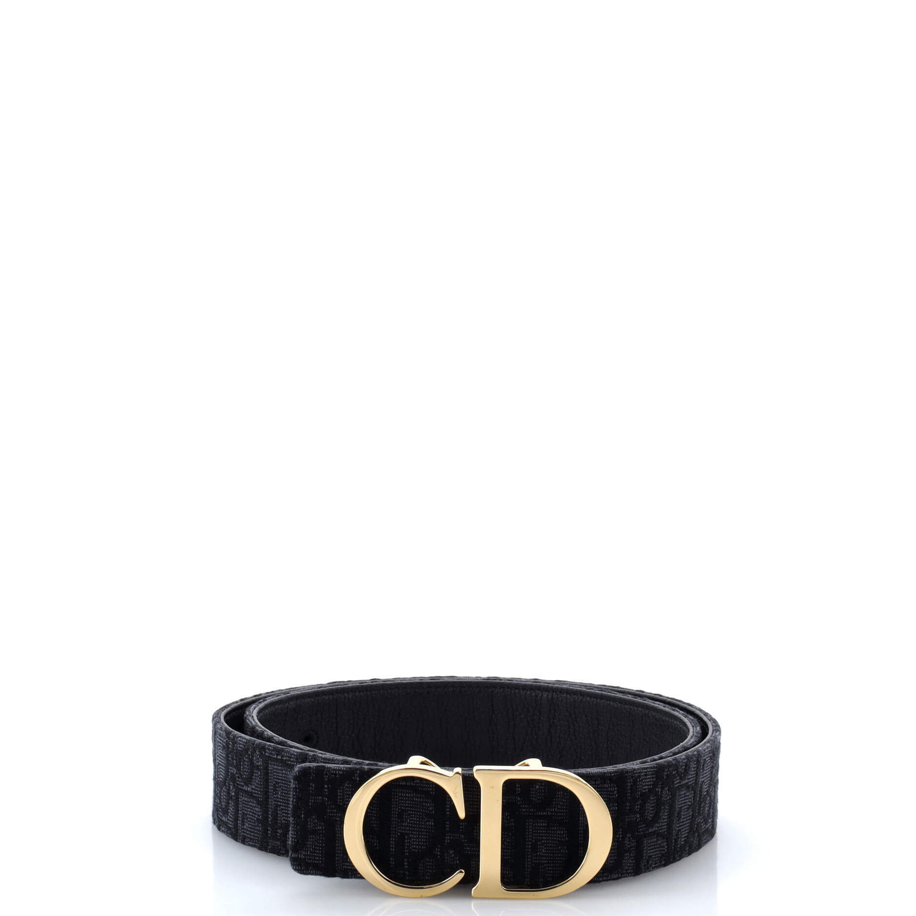 Christian Dior Medium Cd Buckle Belt Oblique Canvas